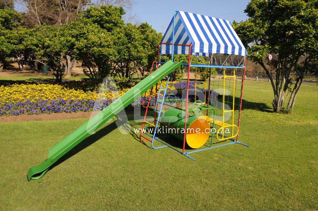 Senior Duplex See-Saw + 3m Steel Slide